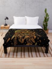 Manta Guardado y Rehecho - oro