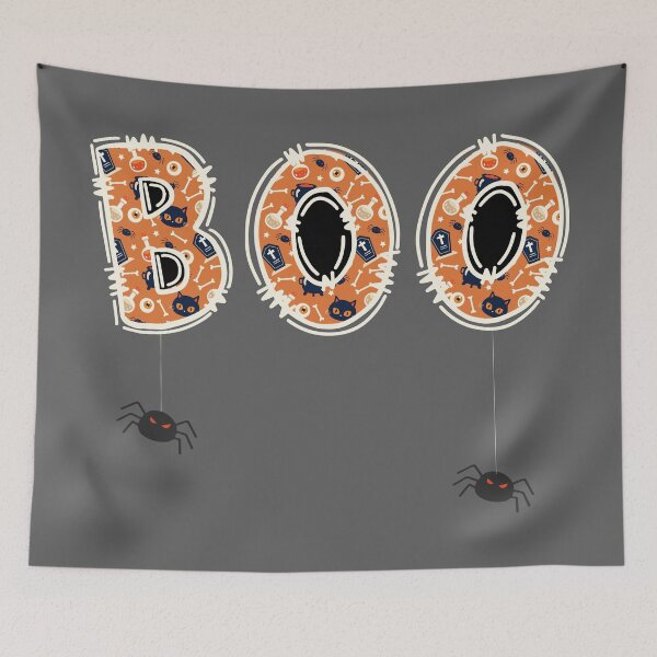 Item preview, Halloween Boo spooky party costume monster with ghost spider designed and sold by Mirandum.