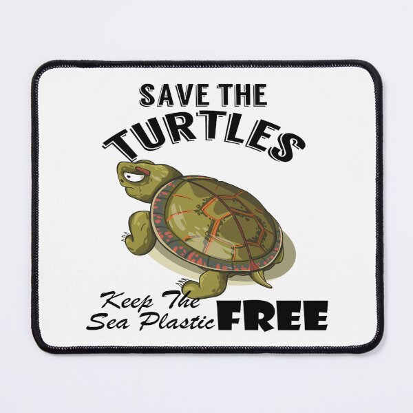 Item preview,  Save the turtles keep the sea plastic free shirts, Save the turtles keep the sea plastic free masks, Save the turtles keep the sea plastic free stickers  designed and sold by Poussyarts.