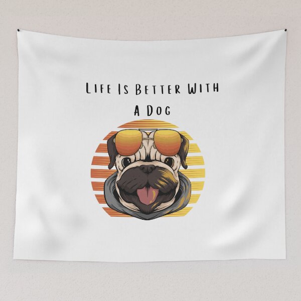 Item preview, Life is better with a dog designed and sold by Jas Artist.
