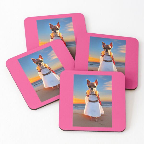Item preview, Beach Wedding Chihuahua designed and sold by DreamWonderGift.