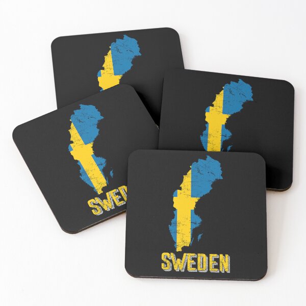 Item preview, Sweden flag map designed and sold by Mila1946.