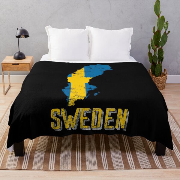 Item preview, Sweden flag map designed and sold by Mila1946.
