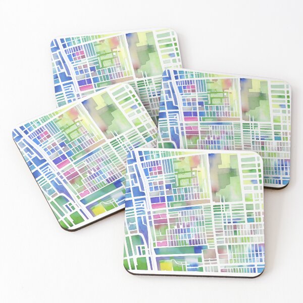 Item preview, Colourful map for a fake city designed and sold by skillunused.