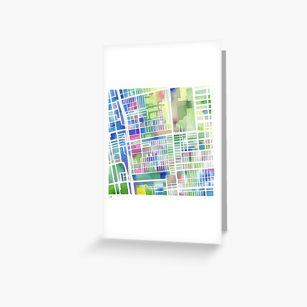 colourful-map-for-a-fake-city-greeting-card-for-sale-by-skillunused