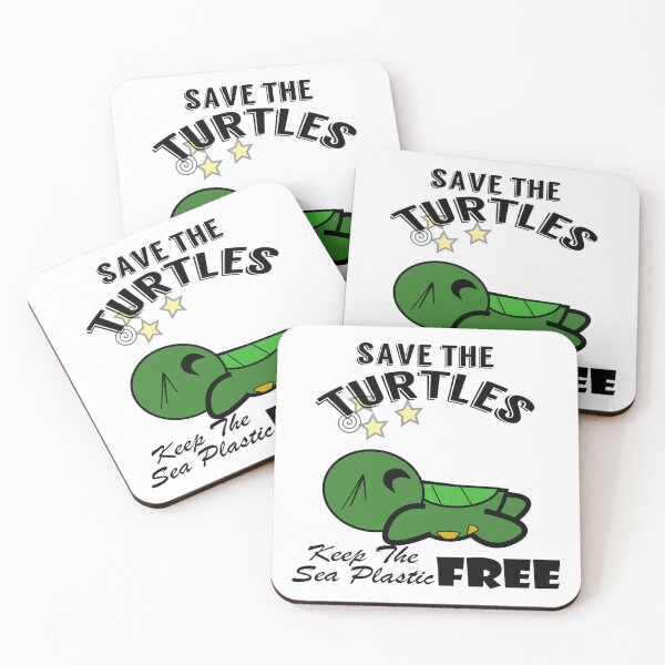 Item preview, Save the turtles keep the sea plastic free shirts, Save the turtles keep the sea plastic free masks, Save the turtles keep the sea plastic free stickers  designed and sold by Poussyarts.