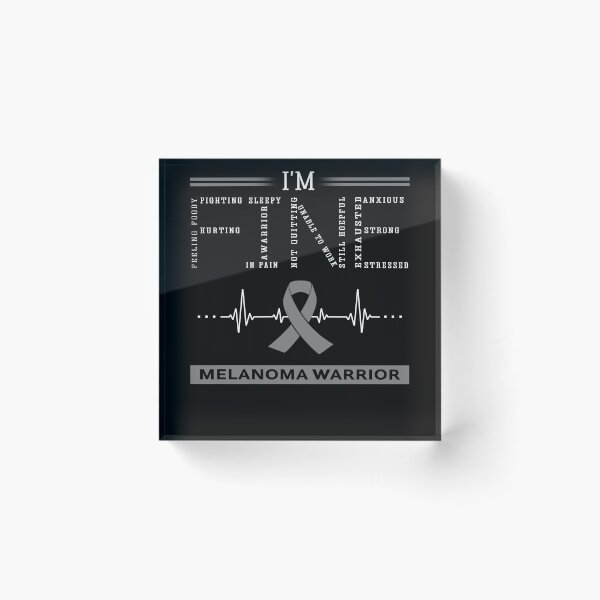 Item preview, I'm Fine Melanoma Warrior Support Melanoma Awareness Gifts designed and sold by rechardtee.
