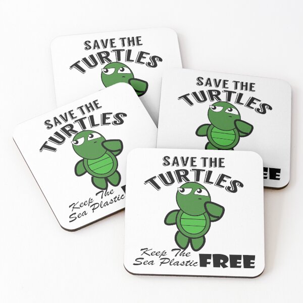 Item preview,  Save the turtles keep the sea plastic free shirts, Save the turtles keep the sea plastic free masks, Save the turtles keep the sea plastic free stickers  designed and sold by Poussyarts.