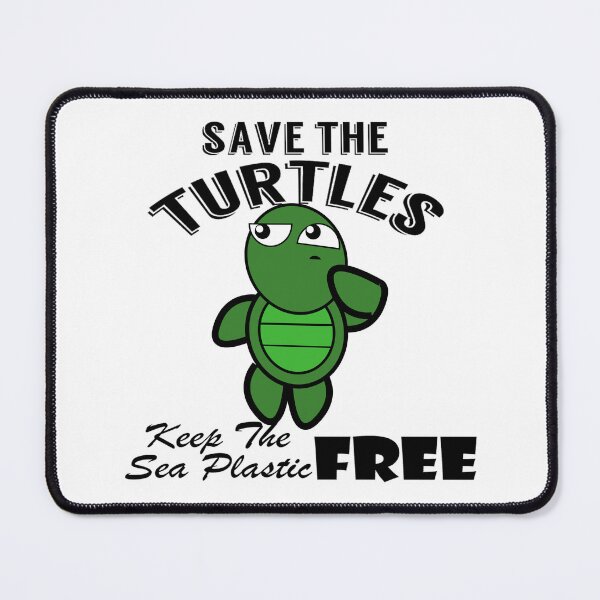 Item preview,  Save the turtles keep the sea plastic free shirts, Save the turtles keep the sea plastic free masks, Save the turtles keep the sea plastic free stickers  designed and sold by Poussyarts.