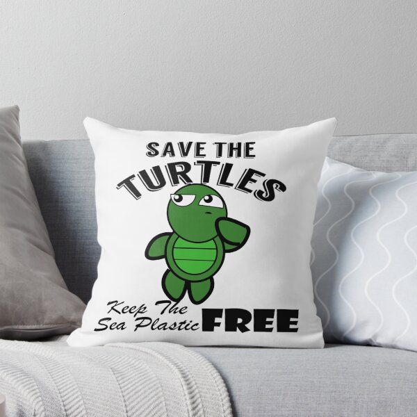 Item preview,  Save the turtles keep the sea plastic free shirts, Save the turtles keep the sea plastic free masks, Save the turtles keep the sea plastic free stickers  designed and sold by Poussyarts.