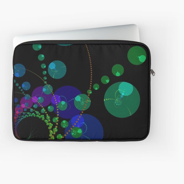 Dance of the Spheres II - Cosmic Violet & Teal Laptop Sleeve