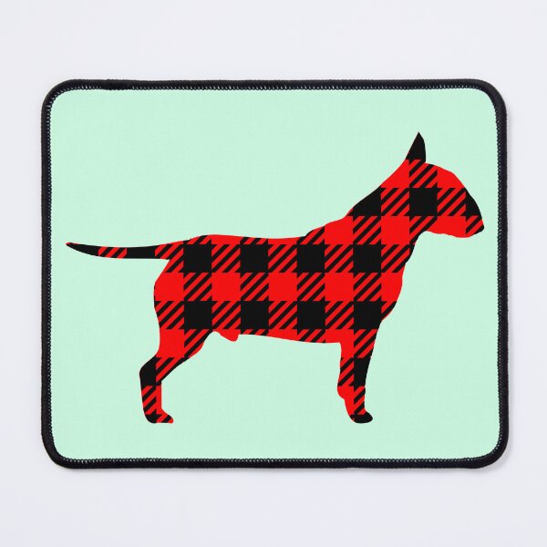 Item preview, Buffalo Plaid Bull Terrier designed and sold by franktact.