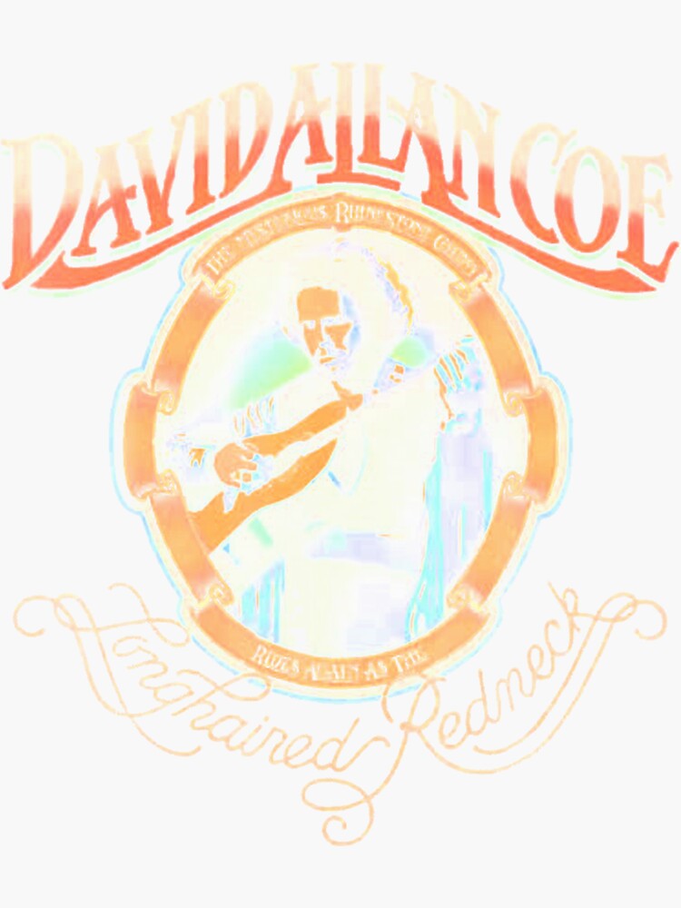“David Allan Coe” Sticker for Sale by honhieuroido20 | Redbubble