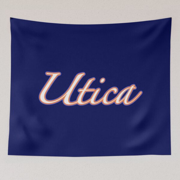 Item preview, Utica Cursive Orange and Blue designed and sold by Allie Rockhill.