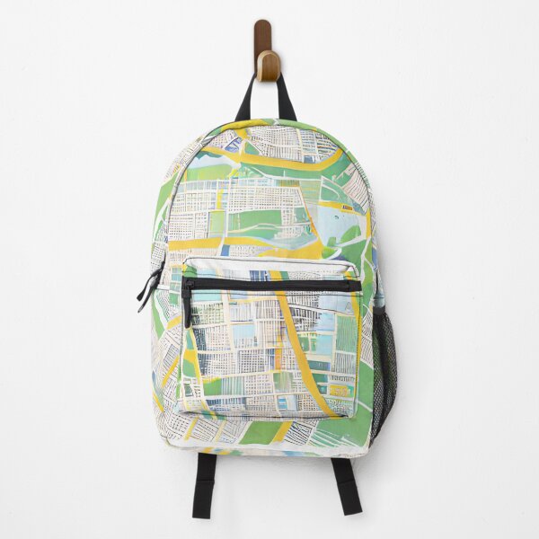 Item preview, Map of a fake city with yellow and green designed and sold by skillunused.