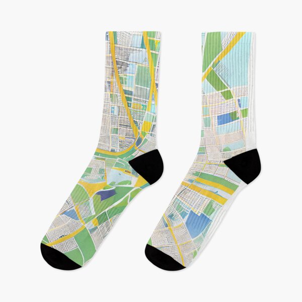 Item preview, Map of a fake city with yellow and green designed and sold by skillunused.