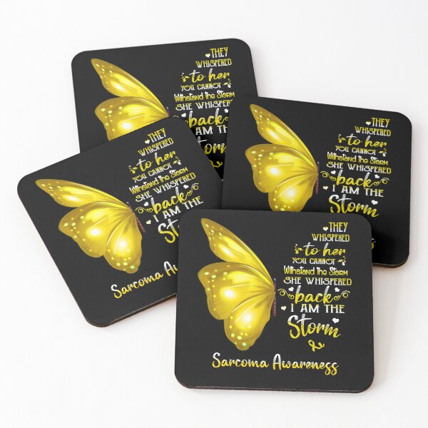 Item preview, She Whispered Back I Am The Storm Sarcoma Awareness Butterfly designed and sold by frechettee.