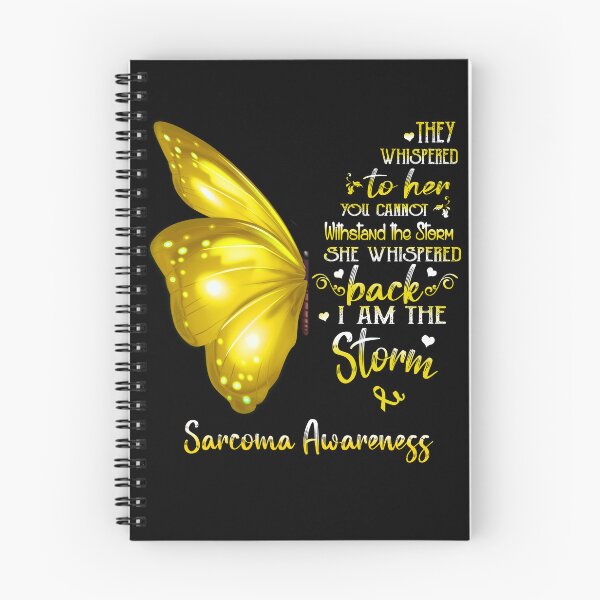 Item preview, She Whispered Back I Am The Storm Sarcoma Awareness Butterfly designed and sold by frechettee.