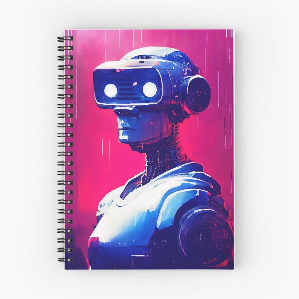Item preview, Cyberpunk android ink painting designed and sold by NaumLabs.