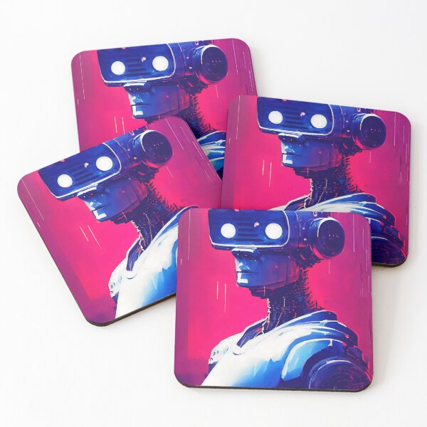 Item preview, Cyberpunk android ink painting designed and sold by NaumLabs.