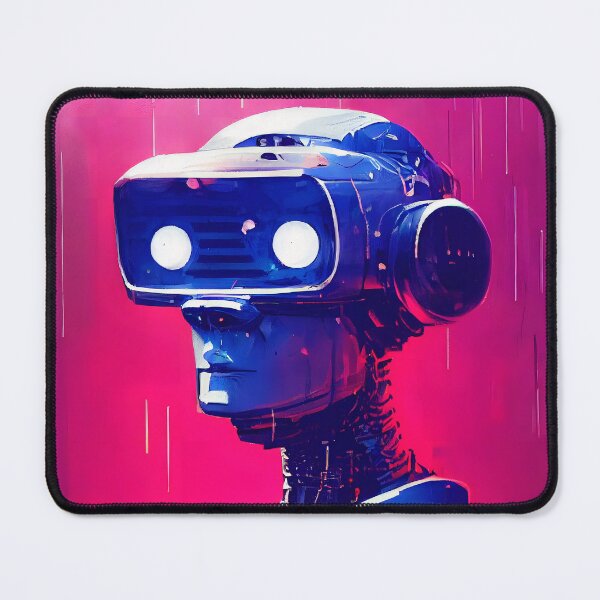 Item preview, Cyberpunk android ink painting designed and sold by NaumLabs.