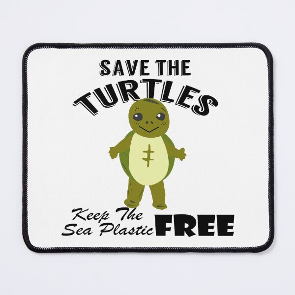 Item preview,  Save the turtles keep the sea plastic free shirts, Save the turtles keep the sea plastic free masks, Save the turtles keep the sea plastic free stickers  designed and sold by Poussyarts.