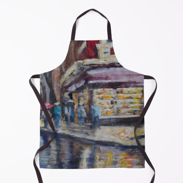 Item preview, Rainy Bookshop on the Corner designed and sold by priddypaintings.