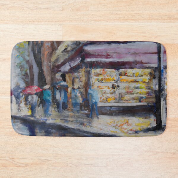Item preview, Rainy Bookshop on the Corner designed and sold by priddypaintings.