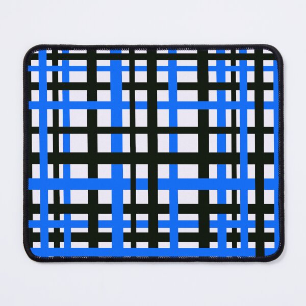 Item preview, Interlocking Stripes Black White Blue designed and sold by blakcirclegirl.