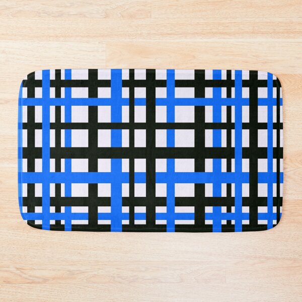Item preview, Interlocking Stripes Black White Blue designed and sold by blakcirclegirl.