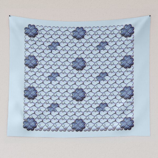 Item preview, Blue Hearts Pattern designed and sold by ACpixl.