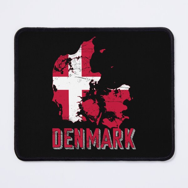 Item preview, Denmark flag map designed and sold by Mila1946.