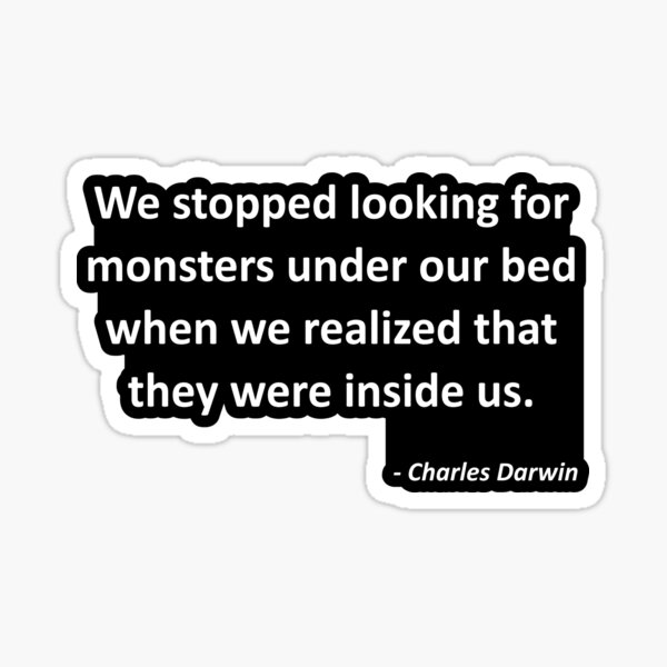 Monsters Under Our Bed Sticker For Sale By Motiquote Redbubble