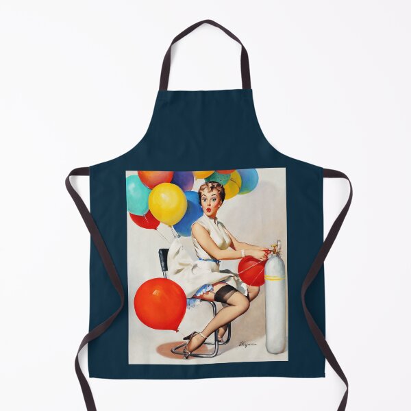 Item preview, 1950s Vintage Pin-up Girl Happy Birthday Celebration Rainbow Party Illustration Art Blonde Leggy Gar designed and sold by martinezArts.