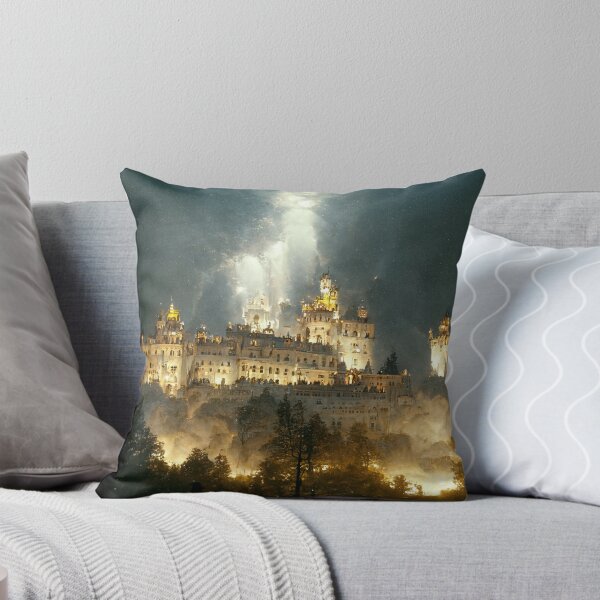 Aperçu de l'œuvre Château effrayant avec foudre # 3 créée et vendue par MyArtonStuff.