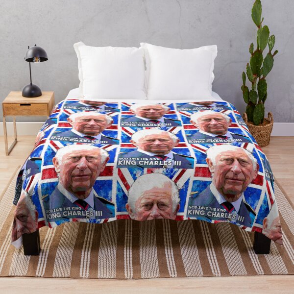 Item preview, God Save the King, King Charles III union jack designed and sold by POPCulturejb.