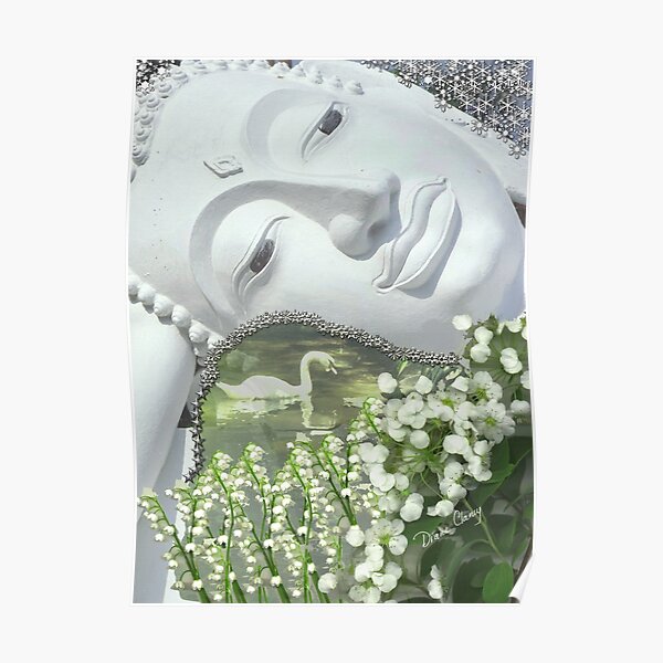 In the Garden - Quan Yin Lilies of the Valley Poster