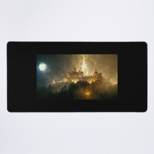 Item preview, Creepy Castle with Lightning #4 designed and sold by MyArtonStuff.