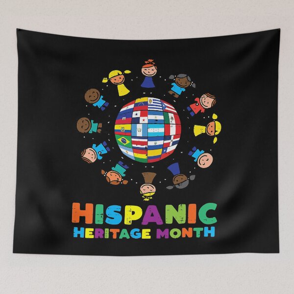 Item preview, Kids Around Globe Hispanic Flags Heritage Month designed and sold by CarlaHerold.