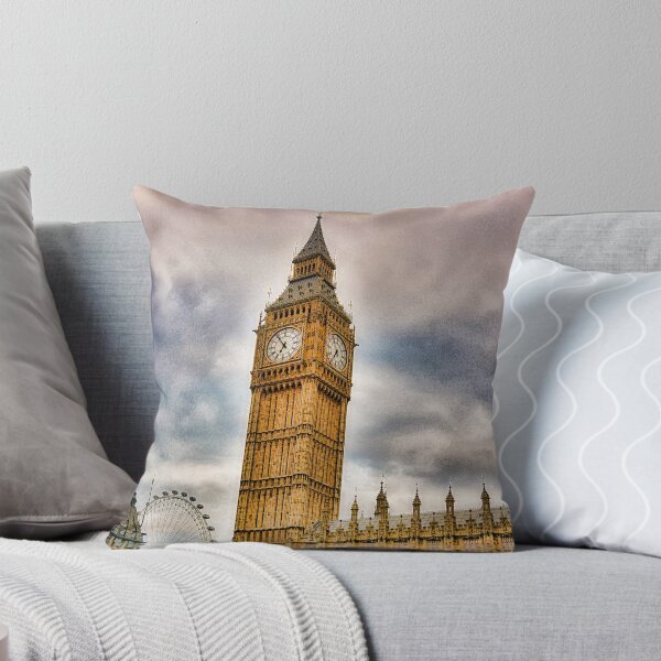 Aperçu de l'œuvre Palais de Westminster de Londres, aquarelle créée et vendue par TwoSmallPtatoes.