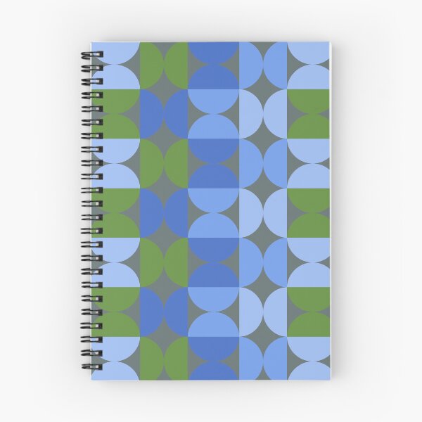 Item preview, Blue Green Geometric half circle pattern designed and sold by 247vibes.