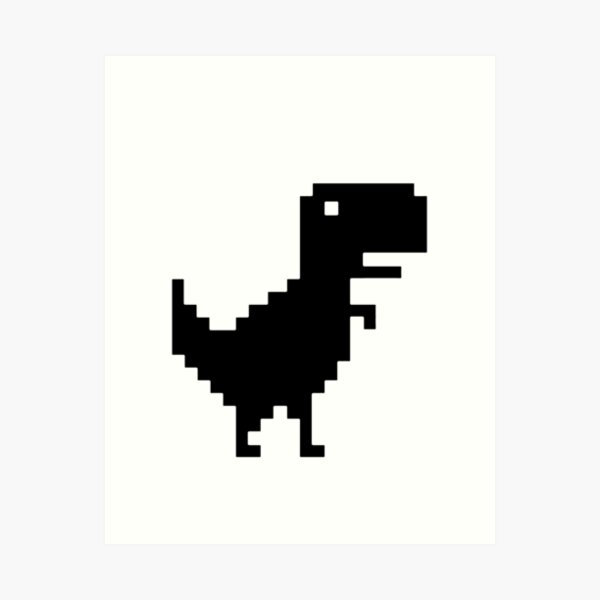 Offline T-Rex Game - Google Dino Run | Art Board Print