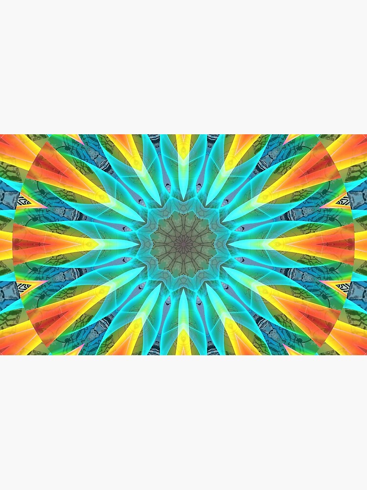 Aqua Gold Joy to the World Wild Flowers by dianeclancy