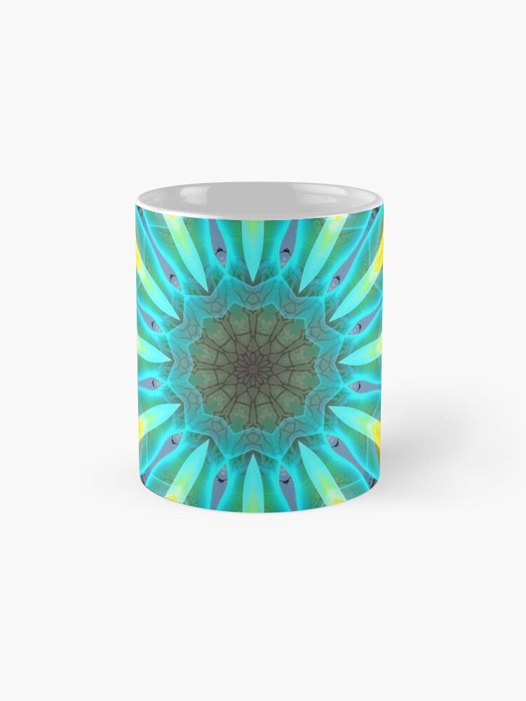 Alternate view of Aqua Gold Joy to the World Wild Flowers Mug