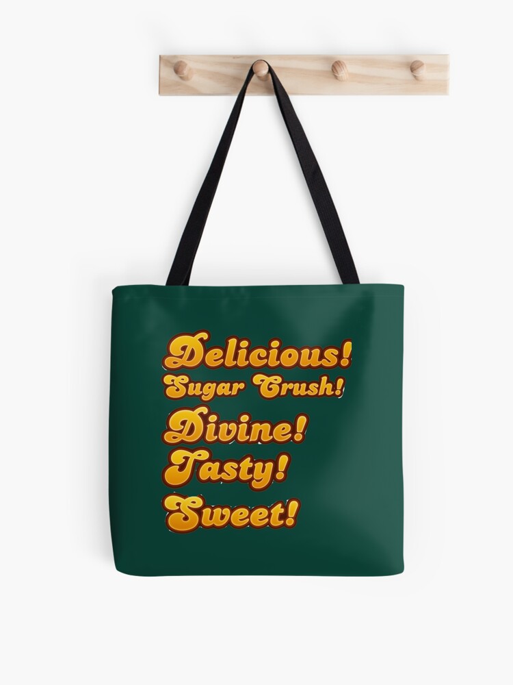 Sugarcrush Vertical yellow Print Design Tote Bag