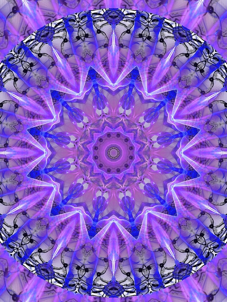 Abstract Plum Ice Crystal Palace Lattice Lace by dianeclancy