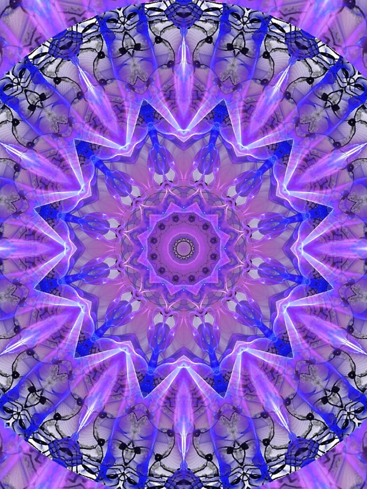 Abstract Plum Ice Crystal Palace Lattice Lace by dianeclancy
