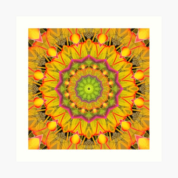 Beach Grass Golden Red Foliage Abstract Fall Days Art Print