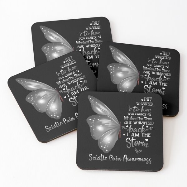 Item preview, She Whispered Back I Am The Storm Sciatic Pain Awareness Butterfly designed and sold by frechettee.