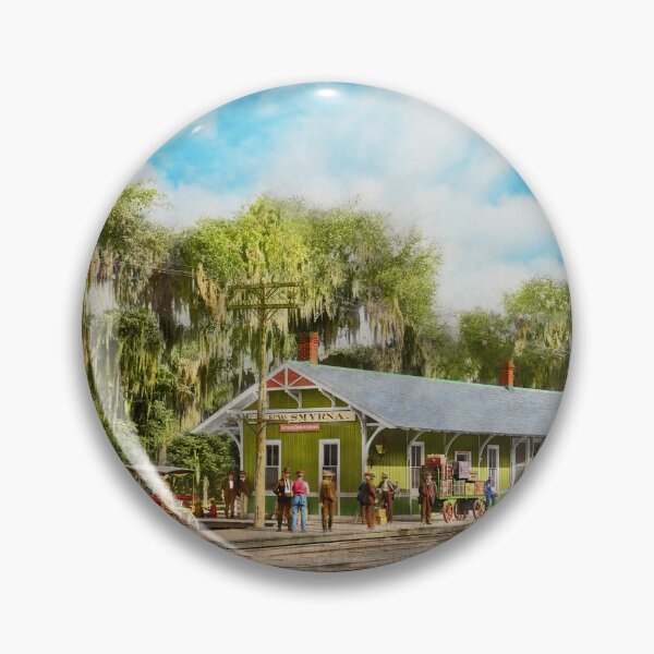 Item preview, Train Station - New Smyrna Train Station 1904 designed and sold by Mike Savad Photography.